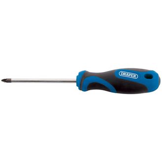 Draper 48928 No.2 x 100mm PZ Type Screwdriver with Soft Grip Handles