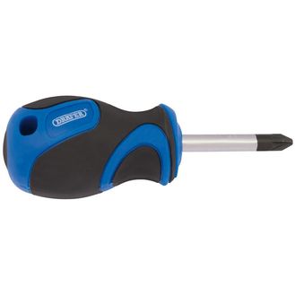 Draper 48929 No.2 x 38mm PZ Type Screwdriver with Soft Grip Handles