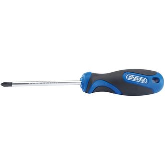 Draper 48932 No.2 x 100mm Cross Slot Screwdriver with Soft Grip Handles