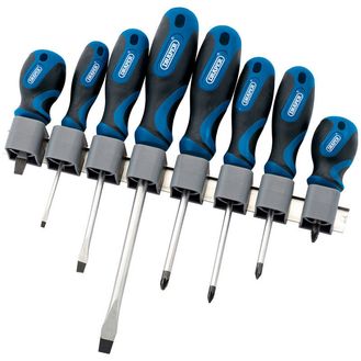 Draper 48933 Soft Grip Screwdriver Set (8 Piece)