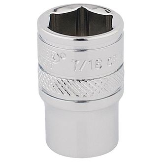Draper 48942 1/4" Sq. Dr. Hi-Torq&amp;#174; 6 Point Socket (7/16")