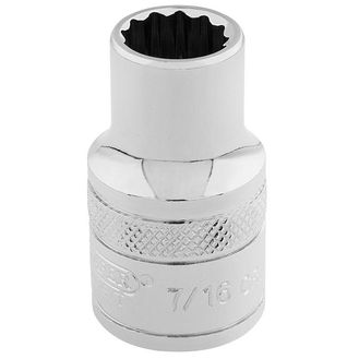 Draper 49018 3/8" Sq. Dr. Hi-Torq&amp;#174; 12 Point Socket (7/16")