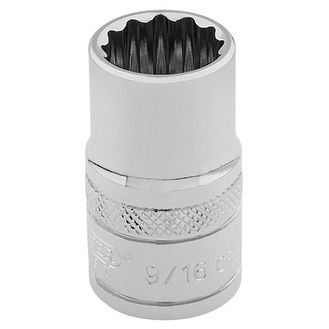 Draper 49457 3/8" Sq. Dr. Hi-Torq&amp;#174; 12 Point Socket (9/16")