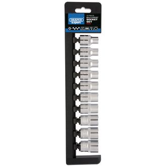 Draper 50201 1/2" Sq. Dr. Multi-Drive&amp;#174; Socket Set (10 Piece)