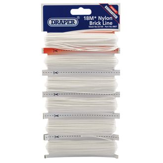 Draper 52130 6 x 18M Nylon Brick Line Hanks