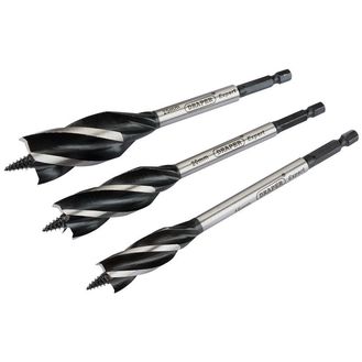 Draper 54634 4 Fluted 165mm Auger Bit Set (3 Piece)