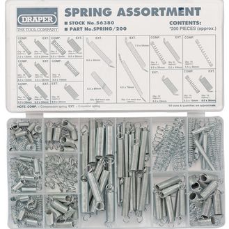 Draper 56380 Compression And Extension Spring Assortment (200 Piece)