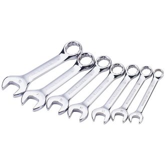 Draper 56398 Hi-Torq&amp;#174; Metric Stubby Combination Spanner Set (7 Piece)