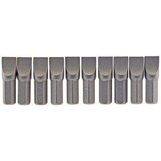 Draper 64046 8mm 1/4" Hex Plain Slot Insert Bit 25mm Long x 10
