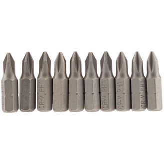 Draper 64060 No.1 1/4" Hex Cross Slot Insert Bit 25mm Long x 10