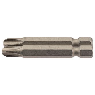 Draper 64241 No.3 1/4" Hex Cross Slot Insert Bit 50mm Long x 2
