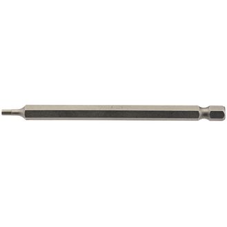 Draper 64371 2.5mm 1/4" Hex Hexagonal Insert Bit 100mm Long x 1