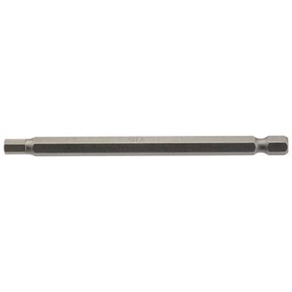 Draper 64374 5mm 1/4" Hex Hexagonal Insert Bit 100mm Long x 1