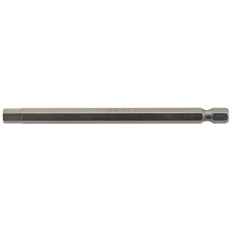 Draper 64375 6mm 1/4" Hex Hexagonal Insert Bit 100mm Long x 1