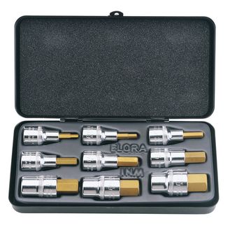 Draper 66202 Metric Hexagon Socket Bit Set (9 Piece)