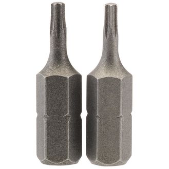 Draper 66426 T8 1/4" Hex TX-STAR&amp;#174; Insert Bit 25mm Long x 2