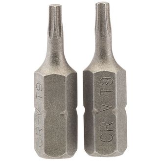 Draper 66427 T9 1/4" Hex TX-STAR&amp;#174; Insert Bit 25mm Long x 2