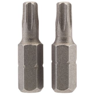 Draper 66431 T25 1/4" Hex TX-STAR&amp;#174; Insert Bit 25mm Long x 2