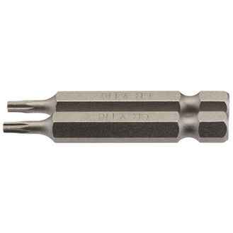 Draper 66486 T10 1/4" Hex TX-STAR&amp;#174; Insert Bit 50mm Long x 2