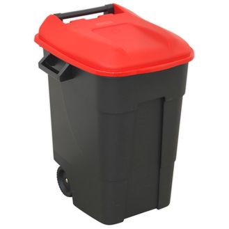 Sealey BM100R Refuse/Wheelie Bin 100ltr - Red