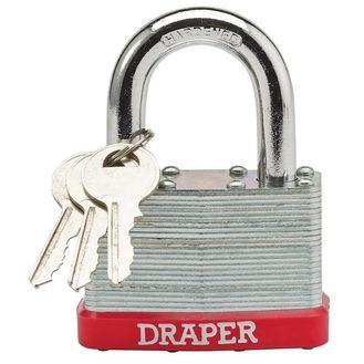 Draper 68807 65mm Laminated Steel Padlock