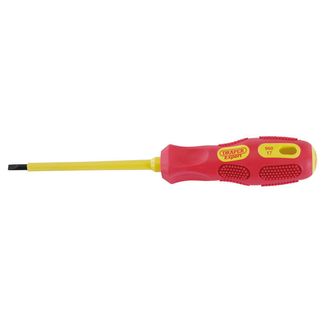 Draper 69213 4.0mm x 100mm Fully Insulated Plain Slot Screwdriver
