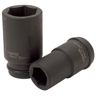Draper 71883 24mm 3/4" Sq. Dr. Hi-Torq&amp;#174; 6 Point Deep Impact Socket