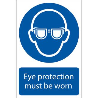 Draper 72080 Eye Protection' Mandatory Sign
