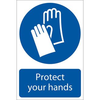 Draper 72104 Hand Protection' Mandatory Sign