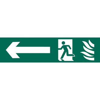 Draper 73165 Running Man Arrow Left' Safety Sign