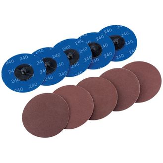 Draper 75619 Ten 75mm 240 Grit Aluminium Oxide Sanding Discs