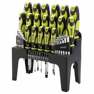 Draper 78619 Screwdriver, Hex Key and Bit Set (Green) (44 Piece)