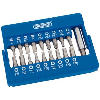 Draper 82393 Magnetic Bit Holder Set (19 Piece)