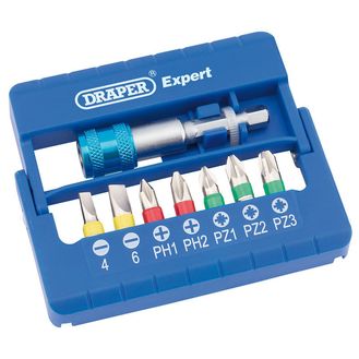 Draper 82400 Coloured Screwdriver Bit Set (8 Piece)
