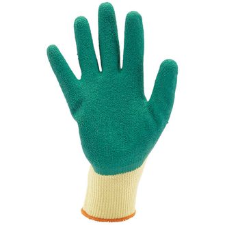 Draper 82604 Green Heavy Duty Latex Coated Work Gloves - Extra Large