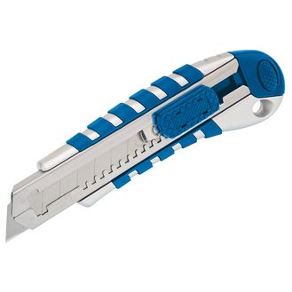 Draper 83436 18mm Soft Grip Retractable Knife with Seven Segment Blade