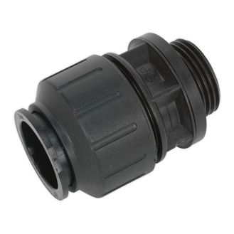 Sealey CAS28SA Straight Adaptor 28mm 1"BSP Pack of 2 (John Guest Speedfit&amp;reg; - PM012818E)