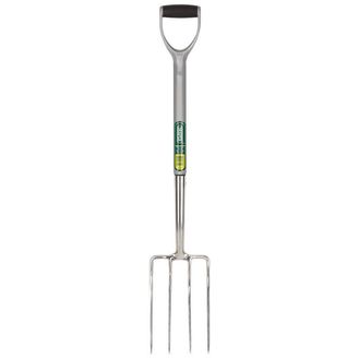 Draper 83755 Stainless Steel Garden Fork With Soft Grip Handle