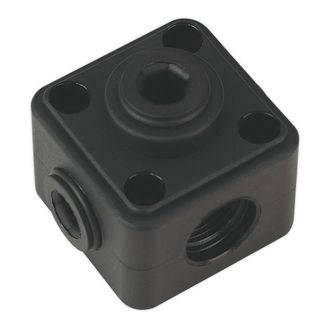 Sealey CASPB Porting Block 5 x 1/2"BSP Connection (John Guest Speedfit&amp;reg; - JG-L-WSK)