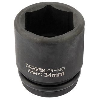 Draper 93267 34mm 3/4" Sq. Dr. Hi-Torq&amp;#174; 6 Point Impact Socket