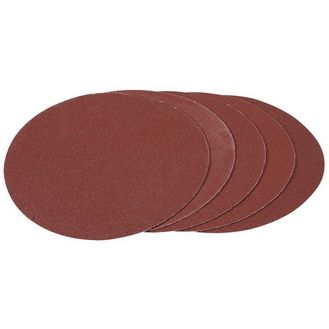 Draper 93426 Pack of Five 180mm Hook and Loop Aluminium Oxide Sanding Discs (100G)