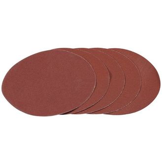 Draper 93427 Pack of Five 180mm Hook and Loop Aluminium Oxide Sanding Discs (120G)