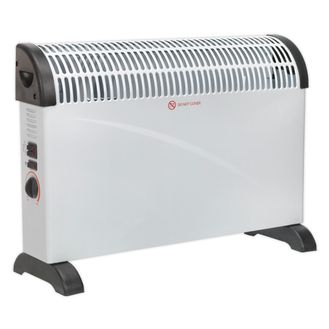 Sealey CD2005T Convector Heater 2000W 3 Heat Settings Thermostat Turbo Fan