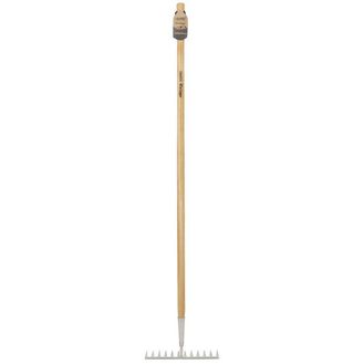 Draper 99015 Stainless Steel Garden Rake with Ash Handle