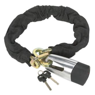 Sealey CLA109DL Motorcycle Chain &amp; Disc Lock 10.5 x 10.5 x 900mm 4* ART Approved