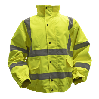 Sealey Hi-Vis Yellow Jacket with Quilted Lining &amp; Elasticated Waist