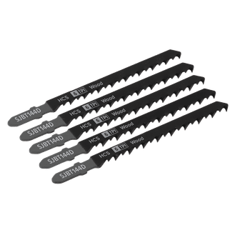 Sealey SJBT144D Jigsaw Blade General Wood 100mm 6tpi - Pack of 5