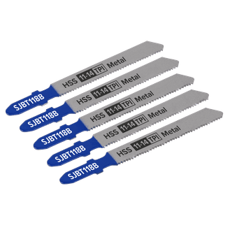 Sealey SJBT118B Jigsaw Blade Metal 92mm 11-14tpi - Pack of 5