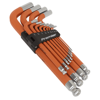 Sealey AK71870 Jumbo Ball-End Hex Key Set 13pc Anti-Slip - Imperial