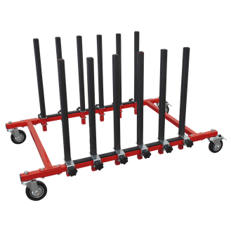 Sealey MK76 Panel Storage Rack Mobile Holds 5 Panels
